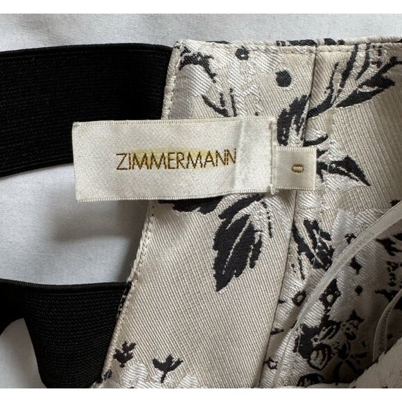 Zimmermann Dress Size 0 Floral Off White Cream Evening Gown - Picture 7 of 7